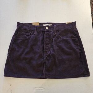 Levi's Corduroy Icon Mini Skirt Y2K Size 30 NEW